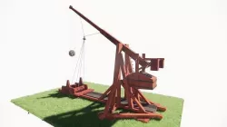 catapult-MEDIEVAL Trebuchet Low-poly 3D model