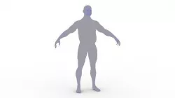 Chubby male 3D model