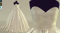 clothe bride 3D model