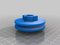 Compact Radial 90cc Engine - Pull-start hub