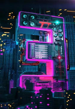 Countdown poster Mechanical style Digital poster 3D model