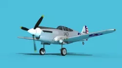 Curtiss P-40B Warhawk V11 USAAF 3D model