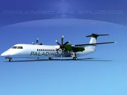 Dehaviland DHC-8 400 Paladino Charters 3D model