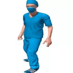 doctor Low-poly 3D model