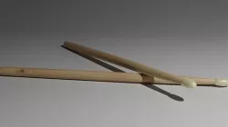 drumstick low poly Low-poly 3D model