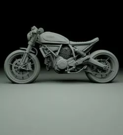 Ducati Scrambler  3D Motorcycle 3D model