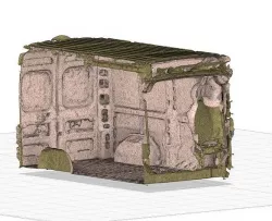 Ducato L2H2 2012 interior 3D-Model 3D model