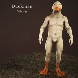 Duckman Low-poly 3D model