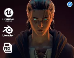 Eren Yeager - Game Ready  low-poly 3d model UE4 Low-poly 3D model