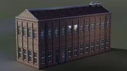European Building 17 Low-poly 3D model