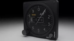 F16 Altimeter 3D model