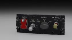 F16 FUEL Panel 3D model