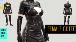 FAMALE OUTFIT  3D model
