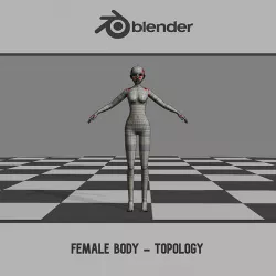 Female Body - Topology 3D model