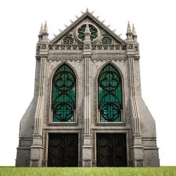 GOTHIC CASTLE BUILDING 8 Low-poly 3D model