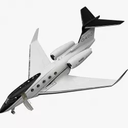 Gulfstream G400 Business Jet Rigged 3D model