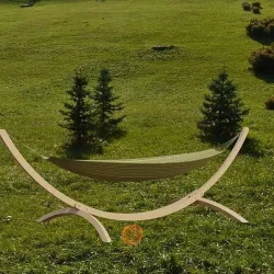 Hammock with fancy wooden frame - AR VR ready Low-poly 3D model