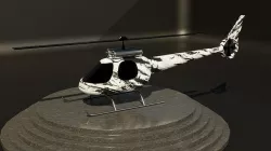 Helicopter Low Poly -ready-to-use Low-poly 3D model