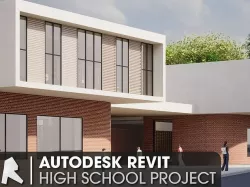 High School Building Revit Project 3D model