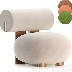 hippo armchair 3D model