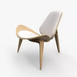 Howard Side Chairs pine finish Low-poly 3D model