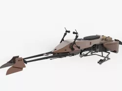 Imperial Speeder Bike from Star Wars 3D model