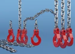 Industrial Lifting Hook And Chains 3D model