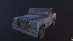 Jeep wrangler TRE4 game Tomb Raider 4 Low-poly 3D model