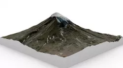 Lanin Volcano 3D model