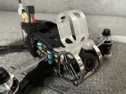 Lightweight Caddx Peanut Insta 360 GO2 mount for the Armattan Gecko 25 degrees