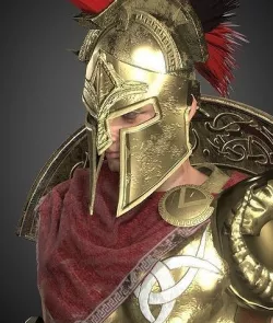Lord Spartan Low-poly 3D model