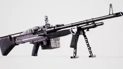 M60E3 - MACHINE GUN Low-poly 3D model