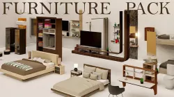 master bedroom furniture pack of 23 3D model