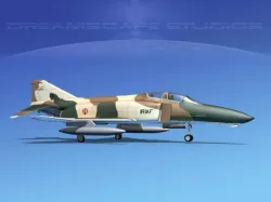 McDonnell Douglas F-4J Phantom II  Iran 3D model