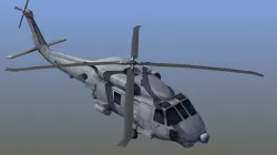 MH60 Seahawk LD1 Low-poly 3D model