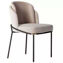 Minotti Fil Noir Dining Chair 3D model