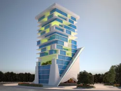 Modern Residential Building  3D model