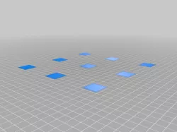 My Customized Bed Leveling Calibration Test Object (Parametric)
