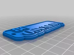 My Customized Multiline Tag or Keychain