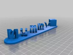 My Customized Triple Letter Blocks Ambigram