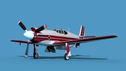 North American A-36A Apache S02 Racer 3D model