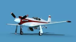 North American A-36A Apache S03 Racer 3D model