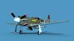 North American A-36A Apache V02 USAAF 3D model
