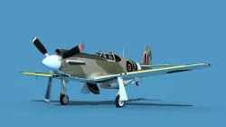North American A-36A Apache V12 RAF 3D model