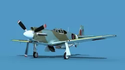 North American A-36A Apache V13 RAF 3D model