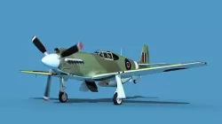 North American A-36A Apache V14 RAF 3D model