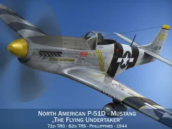 North American P-51D Mustang - Flying Undertaker 3D model