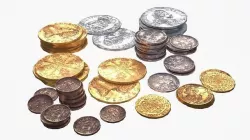 Old British Coins Low-poly 3D model