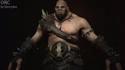 Orc Berserk Tarkoman Low-poly 3D model