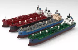  Panamax Oil Carrier Low-poly 3D model